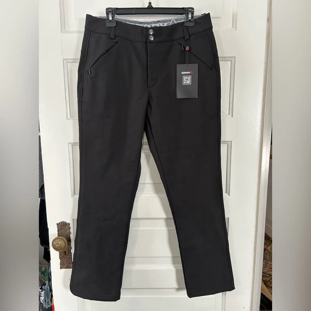 New With Tags! GERRY Women’s Black Outdoor Ski Pants. Pockets. Medium